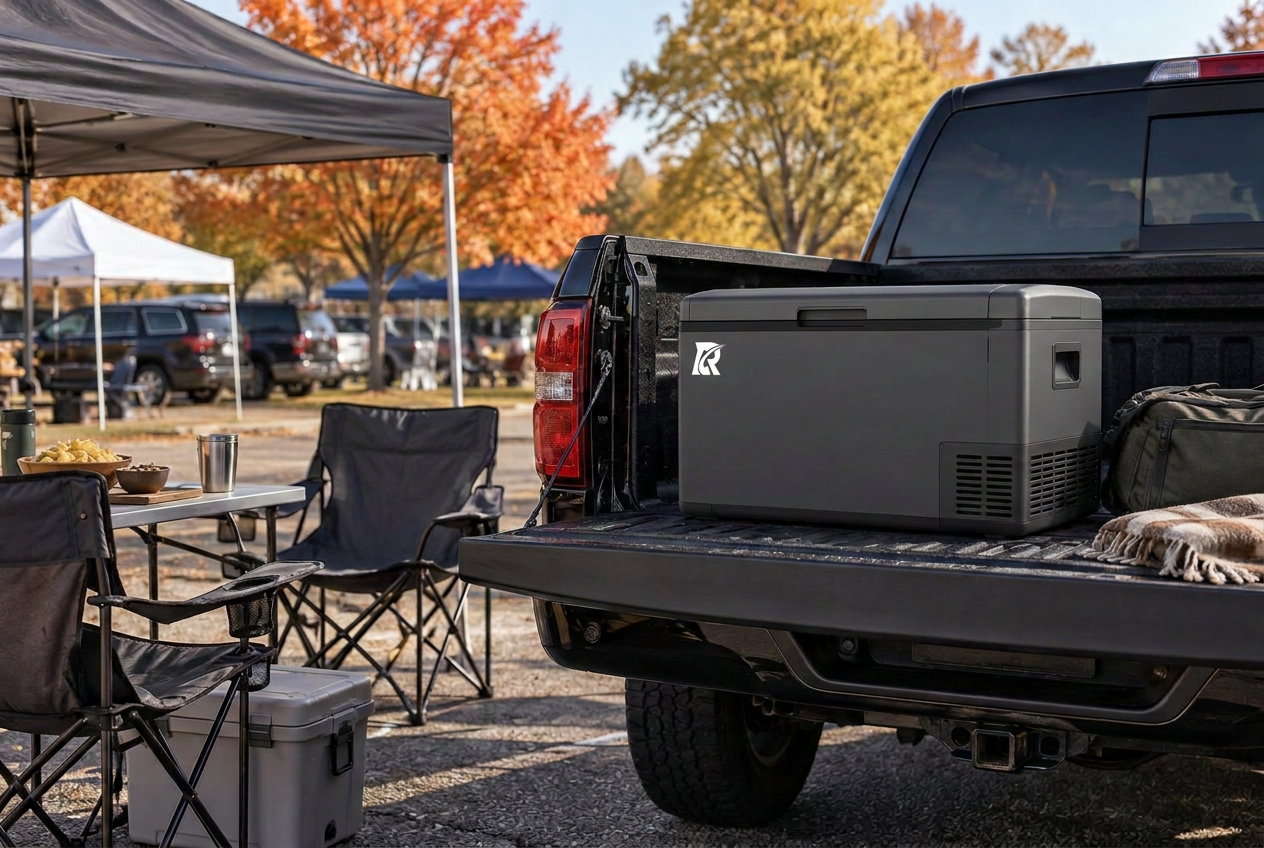 Cool Ride refrigerator used for tailgating